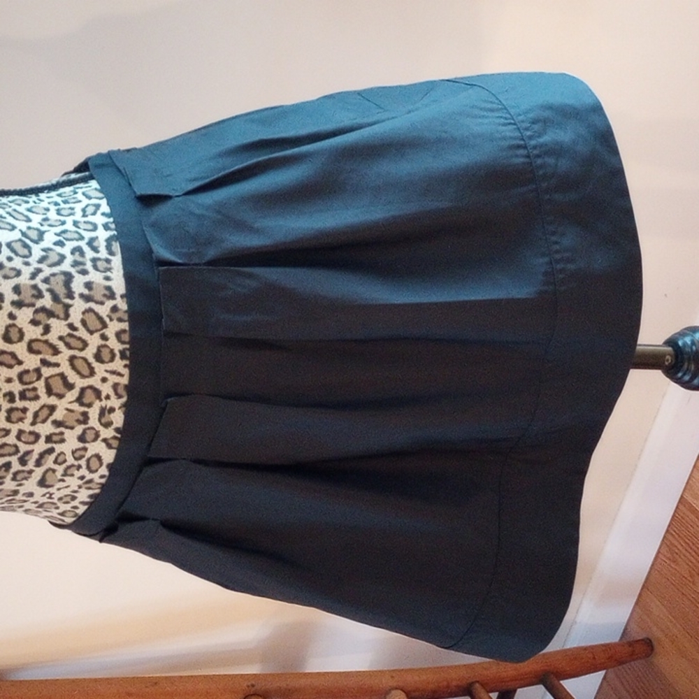Express Design Studio Pleated Mini Skirt Size:0 Color:Black NWT